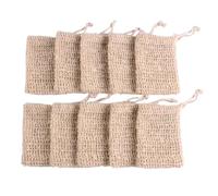 Bolsa de jabón espumante algodón y lino malla artesanal ecológica plantas naturales accesorio suave exfoliante para ducha baño crear espuma prolonga la vida útil del con asa colgante