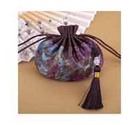 Bolsa de joyería con cordón de brocado, Bolsa de bolsita china de 4 Uds., cordón con borla, 4x5 pulgadas, for colgar aromas de joyería(H4)