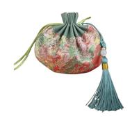 Bolsa de joyería con cordón de brocado, Bolsa de bolsita china de 4 Uds., cordón con borla, 4x5 pulgadas, for colgar aromas de joyería(H1)