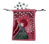 Bolsa de joyería de Terciopelo | Bolsa portátil para Cartas de Tarot,Elegantes Bolsas de Terciopelo con Cordones, Bolsas de Dados, Bolsas de joyería, Bolsa con cordón para viajeros Principiantes