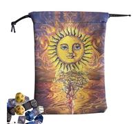 Bolsa De Juego De Tarot - Bolsa De Cartas De Tarot, Bolsa De Almacenamiento De Tarot | Bolsa De Dados Del Tarot Con Cordón, Bolsa De Joyas All Seeing Eye, Fase De Luna, Vida Del Árbol