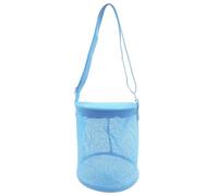 Bolsa de juguete de playa genérica - Bolsa de de malla para juguetes de de playa para viajes ligeros con bandilla ajustable para baño y ocio, azul cielo, Se référer au descriptif