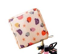 Bolsa De Kit De Época - Soporte Compacto De Compacta De Compactos Sanitarios, Organizador De Niñas Lindas | 4.72x1.57x4.72 Pulgadas Almacenamiento De Atención Femenina, Diseño De Compartimento Con Cre