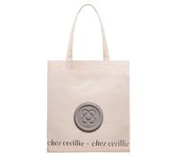 Bolsa de la compra, Bolsa de algodón, Gris, Diseño Panot, Bolsas de la compra con mosquetón para llaves - Hecho en Barcelona nuevo