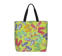 Bolsa De La Compra Chanclas Bolsa De Tela Para Mujeres Con Bolsillo Interior Con Asa Bolsas De Tela, Para Enfermería, De Oficina, Mujeres, Estudiantes