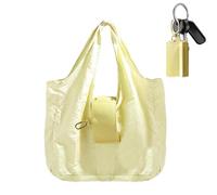 Bolsa de la compra plegable - Bolsa reutilizable de gran capacidad, uso | Market Tote - Spacious Carrying for Groceries | Tejido de poliéster con diseño plegable y asas reforzadas para