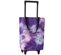 Bolsa De La Compra Plegable con Ruedas Carro de la Compra Plegable del Bolso de la Carretilla con Las Ruedas de ultramarinos Plegables Reutilizables(2-with Buckle)