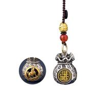 Bolsa de la riqueza de los doce dios, colgante giratorio de bolsa de la suerte, bolsa de prosperidad diaria, colgante de dinero lleno de fortuna hecho a mano, y, 1pcs