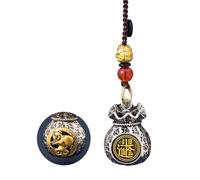 Bolsa de la riqueza de los doce dios, colgante giratorio de bolsa de la suerte, bolsa de prosperidad diaria, colgante de dinero lleno de fortuna hecho a mano, y, 1pcs