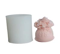 Bolsa de la suerte para tarta espejo moldes de silicona manual decoración de escritorio yeso resina epoxi Aromath vela molde para decoración del hogar