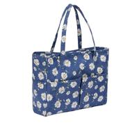 Bolsa de Labores de Punto Bolsa de almacenamiento for lanas, organizador lana portátil, bolso mano tela Oxford, tejido viaje(Blue)