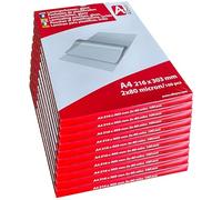 Bolsa de Laminación Albyco A4 | Hoja de Laminación | Brillante | Por 10 Paquetes de 100 Piezas | Grosor 2x80 | (160) Micrones