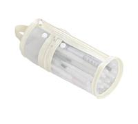 Bolsa de lápices simple Estuche transparente de gran capacidad Lápices cilíndricos Material de oficina escolar Cilíndrico Almacenamiento simple para la escuela, TAN12