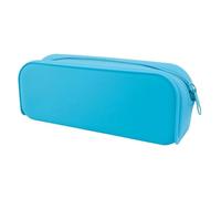 Bolsa de lápiz con cremallera de silicona, bolsa de maquillaje de silicona - Caso de almacenamiento de lápiz blando estético,Bolsa multifuncional de almacenamiento de papelería con cremallera para muj