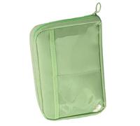 Bolsa de lápiz de gran capacidad, lápiz capacitivo para la escuela, bolsa de lápiz portátil, Sturdy Pencil Case Kids, High Capacity Pencil Box, 12 Compartment Pencil Case for Home and School, verde,