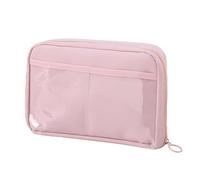 Bolsa de lápiz de gran capacidad, lápiz capacitivo para la escuela, bolsa de lápiz portátil, Sturdy Pencil Case Kids, High Capacity Pencil Box, 12 Compartment Pencil Case for Home and School, rosa, Se