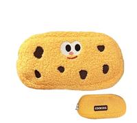 Bolsa de lápiz para galletas, bolsa de lápiz suave, gran capacidad, funda para lápices, markers, pequeños portátiles, estudiantes, 8,27 x 5,12 pulgadas, amarillo, Se référer au descriptif, Consulte la