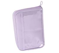 Bolsa de lápiz para niñas, de alta capacidad, multicompartment organizador, Sturdy Zipper Closure, Lightweight Portable Design, 1 pieza, perfecto para suministros escolares, morado, Se référer au
