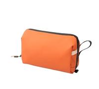 Bolsa de Lavado con separación Ropa Seca y húmeda for Viajes Negocios, Bolsa Almacenamiento Gran Capacidad, Maquillaje Impermeable, Organizador baño Neceser Viaje para Hombre(Orange)