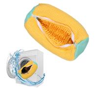 Bolsa de lavado de zapatos, bolsa de lavado de zapatos para lavadora y secadora, bolsa reutilizable para lavar zapatos para diferentes tipos y tamaños de zapatos, 03 amarillo, 1 unidad, Bolsa