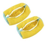 Bolsa De Lavado De Zapatos Bolsa For Lavar Zapatos, 1/2 Unidades, con Cremallera, For Lavadora, Protector De, Fibras Esponjosas, Cierre Poliéster, Bolsas For Limpiar(2 pcs Yellow)