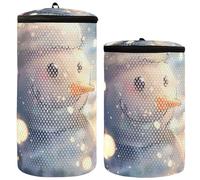 Bolsa de lavado de zapatos con diseño de muñeco de nieve en un sombrero de Navidad sonriendo en nieve, bolsa para lavadora, bolsa de lavado de zapatos, bolsa de lavado de zapatos, bolsa de limpieza de