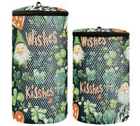 Bolsa de lavado de zapatos para lavadora, 2 unidades, bolsa de malla para lavar zapatos de tenis, bolsa de lavandería para zapatos de tenis, Besos del día de San Patricio, 1 size, Moderno