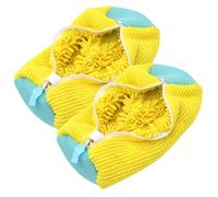 Bolsa de lavado de zapatos para zapatillas, diseño con cremallera, bolsa para zapatos de lavadora, protección para zapatos y ropa, kit de limpieza perfecto para zapatillas (2, Amarillo)