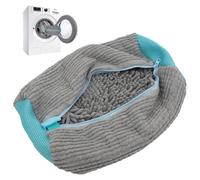 Bolsa de lavado de zapatos para zapatillas, diseño con cremallera, bolsa para zapatos de lavadora, protección para zapatos y ropa, kit de limpieza perfecto para zapatillas (1, Gris)