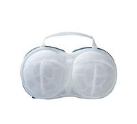 Bolsa de Lavandería Bolsas de Lavado de Sujetadores, Bolsas de Lavado de Malla en Forma de Sujetador de Alta Permeabilidad con Asa Y Cremallera, Diseño de Forma de Copa 3D Soporte de(3 uds/azul)