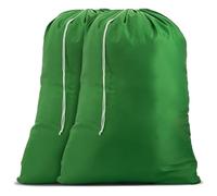 Bolsa de lavandería de nailon con cierre de cordón y lavable a máquina. Estas grandes bolsas se ajustan a una cesta de la colada o cesta y lo suficientemente fuerte como para llevar hasta tres cargas