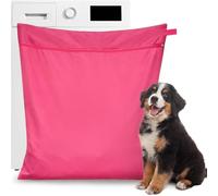 Bolsa de lavandería para pelo de mascotas, 70 x 60 cm, malla fina, poliéster resistente al desgarro, para ropa de cama de mascotas, ropa y prendas delicadas, con cremallera anticaída