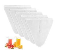 Bolsa de leche de nueces con 5 unidades para leche orgánica de nueces y leche vegetal, paño multiusos para queso casero, zumo de frutas y zumo de verduras (bolsa en forma de V (30 x 30 cm)