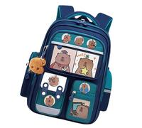 Bolsa de libros de viaje,Bolsa de hámster Hamster Mochila impermeable con | Divertido diseño de patrón animal colorido mochila escolar de ardilla para niños, niños, niñas, libros escolares