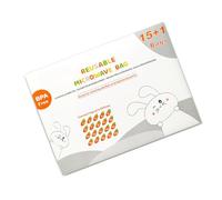 Bolsa de limpieza de 16/42 unidades, bolsas esterilizadoras a para microondas reutilizables para pieza de extractor de leche/biberón 20 veces/accesorios para extractores de leche de hoja