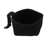 Bolsa de Limpieza de Golf Portátil con Clip Desmontable de Neopreno | Interior para Limpiar Ranuras, Cepillo y Herramienta Incluidos, Uso en Carrito o Casa, Negro