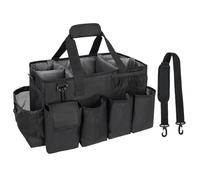 Bolsa de limpieza - Organizador de limpieza | Gran carrito profesional con hueco extraíble | Multifuncional Cleaners Caddy Bag con cuatro divisores gruesos extraíbles | Mujeres Camping Hombres Kü