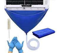 Bolsa de limpieza para aire acondicionado, kit de limpieza de aire acondicionado de 1 m, funda protectora para limpiar las unidades interiores de aire acondicionado, cubierta de limpieza de polvo con