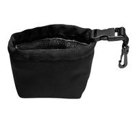 Bolsa de limpieza para palos de golf, bolsa de limpieza portátil de neopreno negro para palos de golf y pelotas con clip desmontable, capa exterior impermeable, absorción de agua suave para accesorios