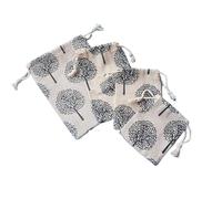 Bolsa de lino Natural, 9x12cm, 10x15cm, 13x17cm, paquete de 50 bolsas for joyería, soporte for fiesta de cumpleaños y boda(White,8x10cm)