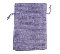 Bolsa de lino y algodón de arpillera Natural, 25/50 Uds., 7x9cm, 10x14cm, bolsas de lino, bolsa de almacenamiento for embalaje de dulces de Navidad(10purple,7x9cm,50pcs)