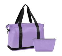 Bolsa de lona con correa ajustable para viajes de negocios, multifuncional, color morado, Púrpura (Purple Gradient), 1 size