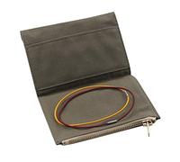 Bolsa de Lona con Cremallera para Cuaderno de viajeros, Paquete de Bolsillo con 2 Bandas elásticas, Accesorios TN, Bolsa de Almacenamiento para Tarjetas de Papel, Verde Oliva, Passport Size, Moderno