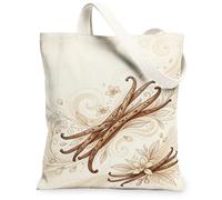 Bolsa de lona con diseño de pulpo, espirales bohemios artísticos, flores, ninguno, color beige, bolsa de 33 x 38 cm, Beige, 13x15 Inch