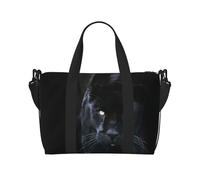 Bolsa de lona con estampado de ojos azules, bolsa de hombro portátil, adecuada para fitness, viajes, etc.