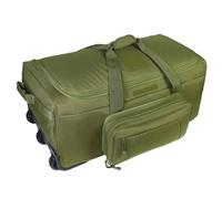 Bolsa De Lona con Ruedas Equipaje rodante del Bolso de Lona la Capacidad Grande 124L for Maleta Resistente Viaje Equipaje Senderismo Que acampa para Viajes, Trabajo Y Ocio(Green)