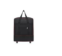 Bolsa De Lona con Ruedas Mochila portátil de Gran Capacidad for Almacenamiento en Movimiento, Estudio el Extranjero, Viajes, Bolsa Embalaje expandible con Ruedas para Viajes, Trabajo Y Ocio(Black)