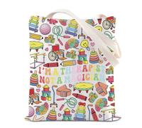Bolsa de lona de agradecimiento para terapeutas, asistente de terapeuta, regalo de graduación, con texto en inglés "I'm A Therapist Not A Magician", Bolsa para terapeuta, 35*40cm