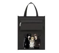 Bolsa de lona de anime Misa Amane/Light Yagami, bolsas escolares, bolsa de la compra, bolsa de compras ligera, mochila de lona negra, regalos para niños y niñas, Tipo 2., 28*32*11cm