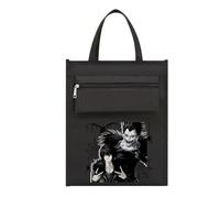 Bolsa de lona de anime Misa Amane/Light Yagami, bolsas escolares, bolsa de la compra, bolsa de compras ligera, mochila de lona negra, regalos para niños y niñas, Tipo: 1, 28*32*11cm